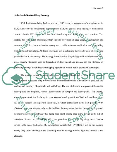 Drug Control Strategy in Netherlands