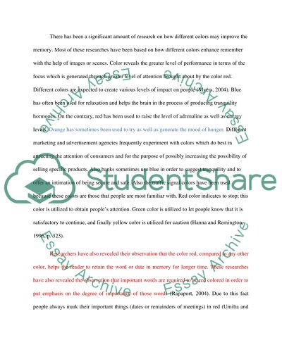 How Different Colors May Improve Memory