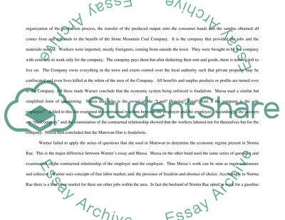 Warner and Massa - Basically Similar and Yet Different in Depth