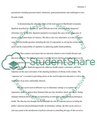 Supersize Me by Morgan Spurlock