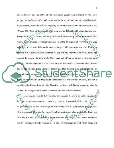 Ernest Hemingways influence on the development of American Literature