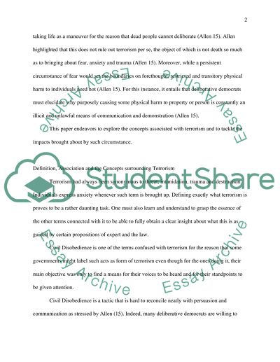 Definition, Association, and the Concepts Surrounding Terrorism