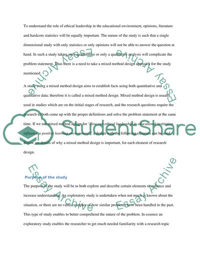 Why a Mixed Method Design Is Important for Each Element of Research about Ethical Leadership