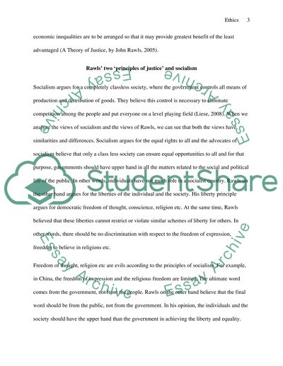 Ethics during Capitalism and Socialism