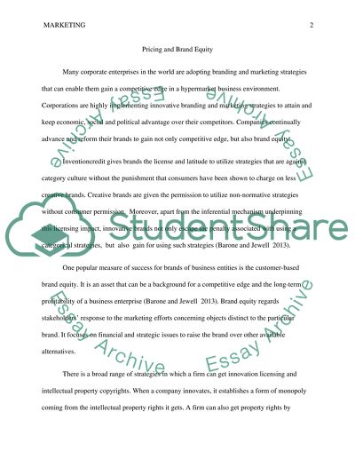 Pricing and Brand Equity