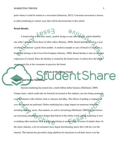 Marketing Trends Assignment