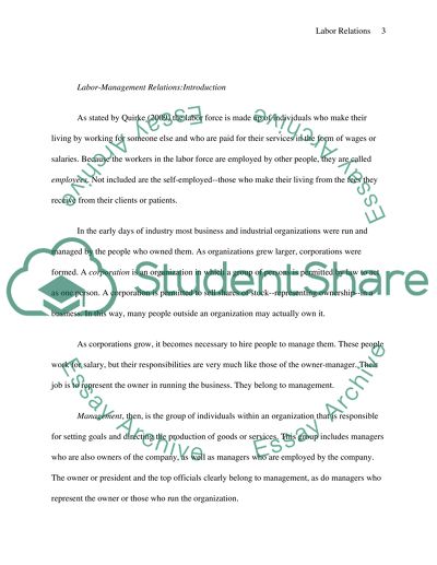 Labor Relations in Education