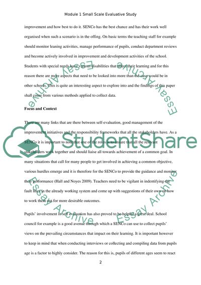 Self Evaluation and Learning Action Planning