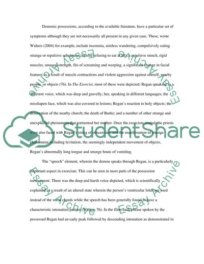 Critical Analysis of The Exorcist