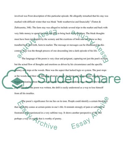 Stopping By Woods On A Snowy Evening - Robert Frost