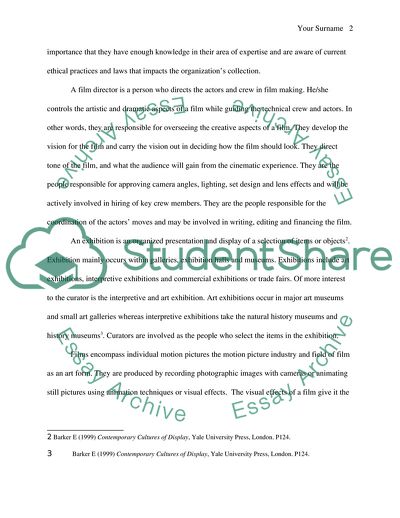 Similarities and Differences in the Use of Objects in Films and Exhibitions