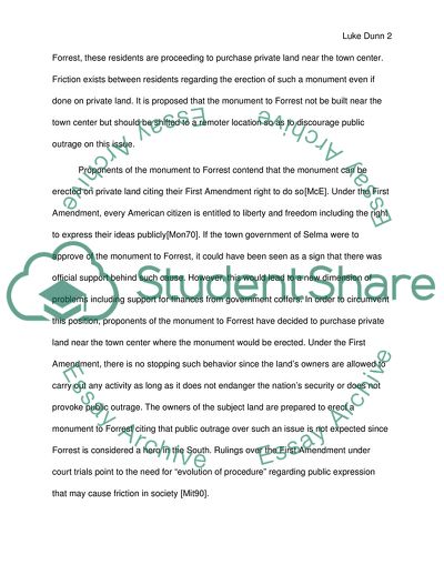 Memorial for Nathan Bedford Forrest Tribute or Aggression