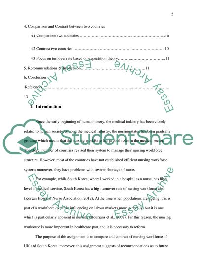 Nursing Workforce in South Korea and UK