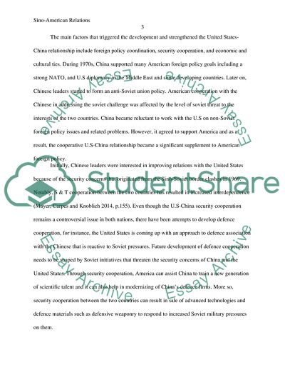 Sino-American Relations