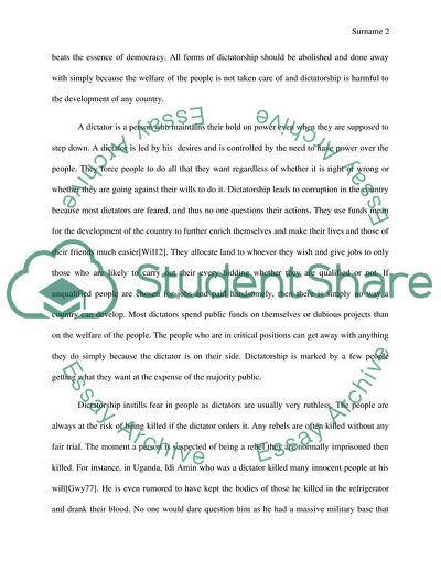 The Logic of Political Survival: Dictatorship