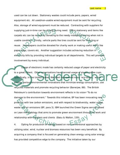 Sustainable Supply Chain Discussion