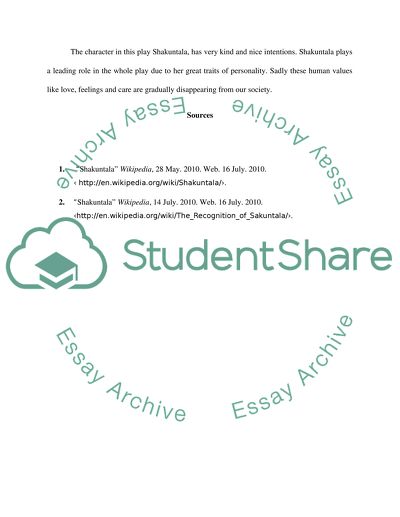 Shakuntala by Kalidasa