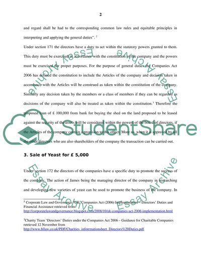 Business and Corporate Law: St. Ronans Ales Limited