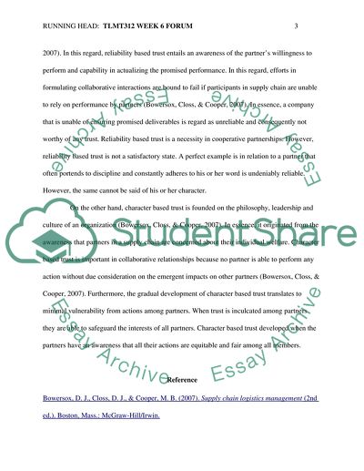 TLMT312 WEEK 6 FORUM