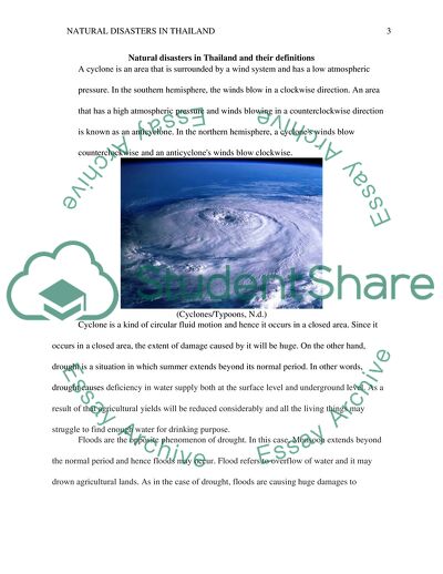 Natural Disasters in Thailand