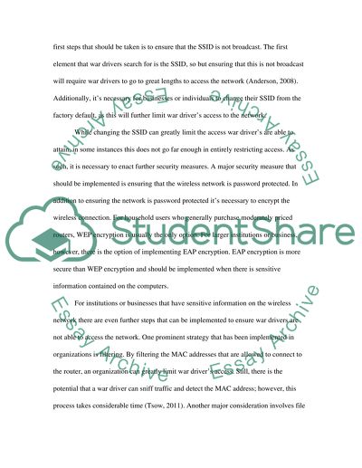 How Education and Industry Fight the Emergency of Wardriving