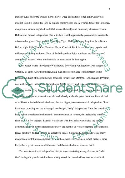 American Independent Cinema - Hollywood vs the Independent