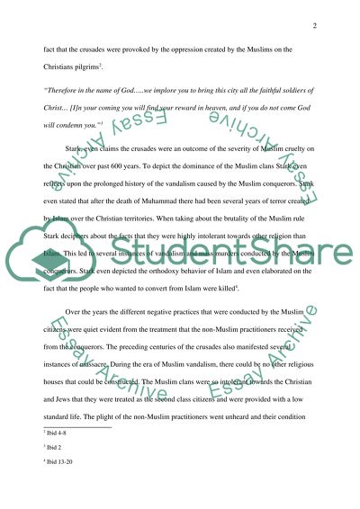 Historical book review on Gods Battalions the cas for the crusades by Rodney Stark