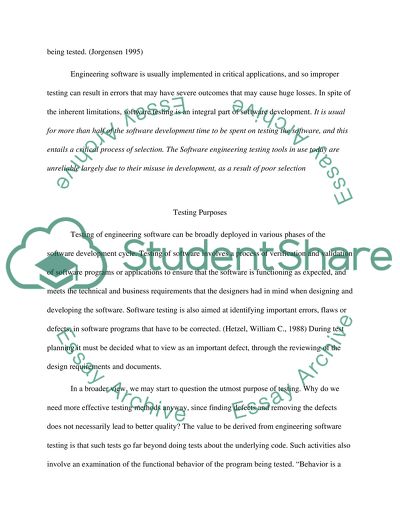 Software Engineering Testing tools