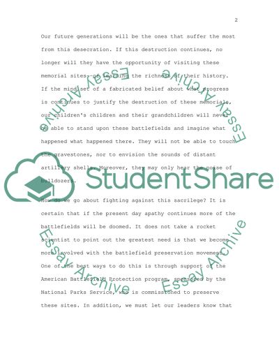 Stepping on Hallowed Ground