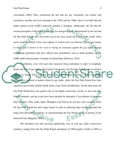 The Gay Pride Parade History