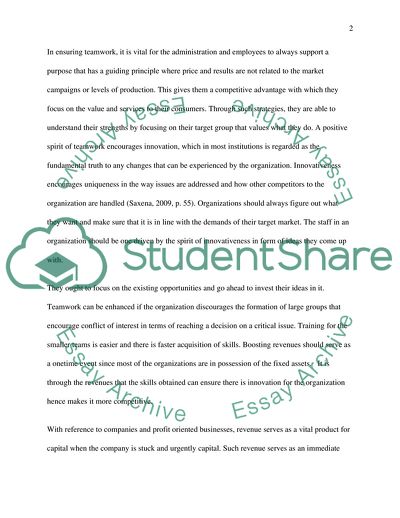 Effective Team and Performance