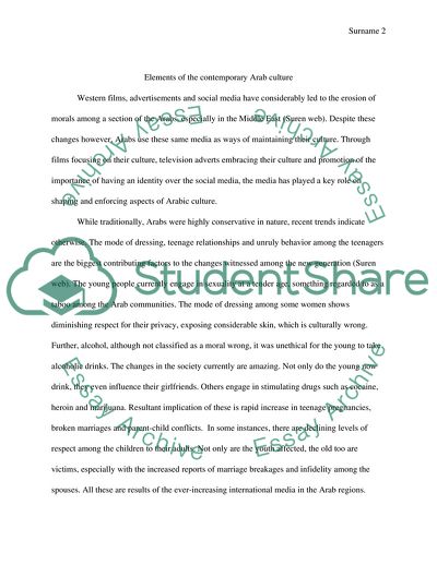 Effect Of Media On The Arabic Culture