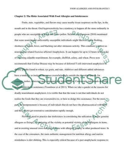 Food Allergies and Intolerance and Its Impact on the Life