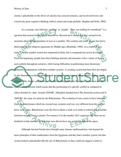 The history of the number zero