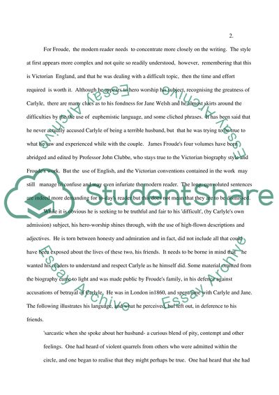 Elizabeth Gaskells and James Froudes Use of Language