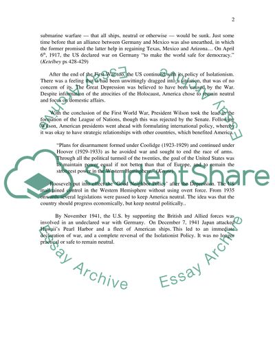 The US and the Holocaust Project Group Isolationism