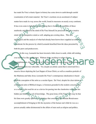 The Notebooks That Da Vinci Left Behind