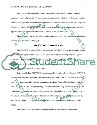 Evaluating Technology for Learning