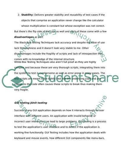 Black Box Testing and White Box Testing