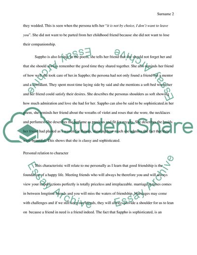 The Foundation of a Happy Life According to Sappho