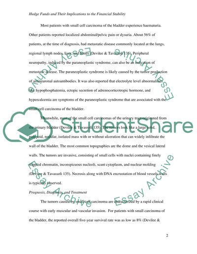 Small Cell Carcinoma Tumors