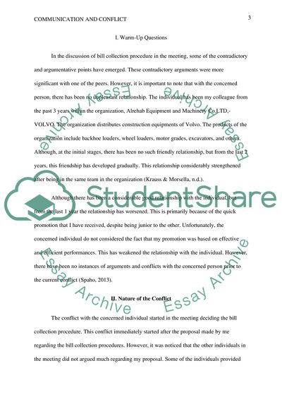 Effective Communication and Conflict