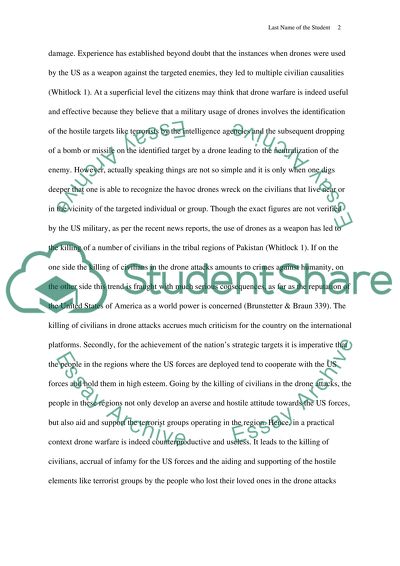 The Military Use of Drones by the US- a Risky and Wrong Choice