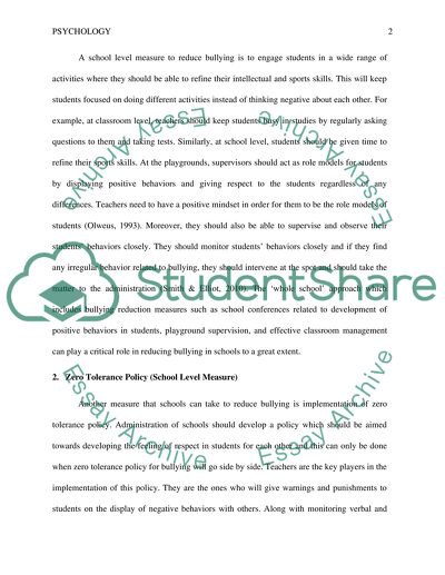 How to reduce bullying in schools