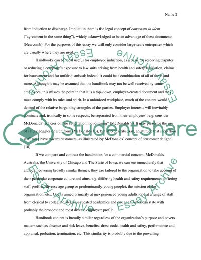 The Impact of the Employee Handbook on Organizations