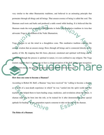 One variety of Shamanism