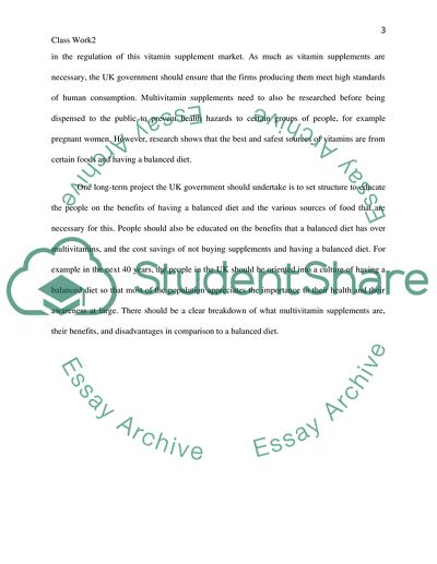 English class work two