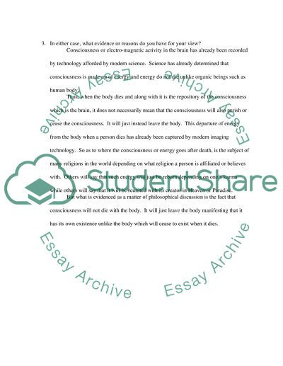 Is Mind Indepent of Body