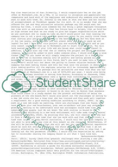 Pay Raise Negotiation