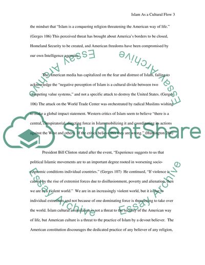 Islam as a cultural flow